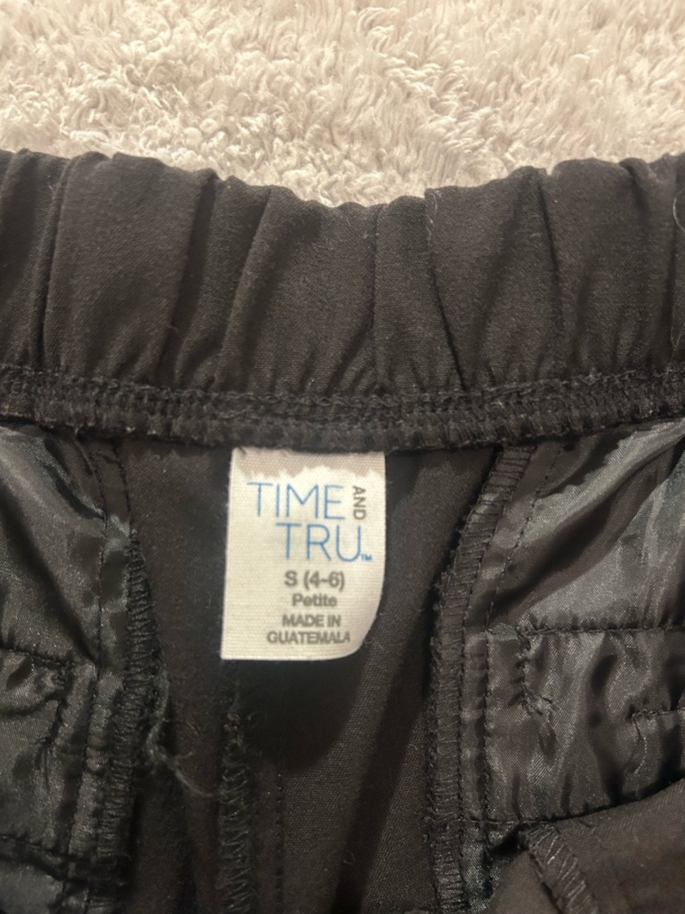 Time and Tru Women's Black Stretch Dress Pants - Picture 3 of 3